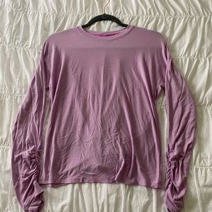 Athleta Girl Purple Ruched Top